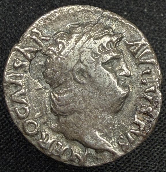 Obverse: laureate head of Nero right.