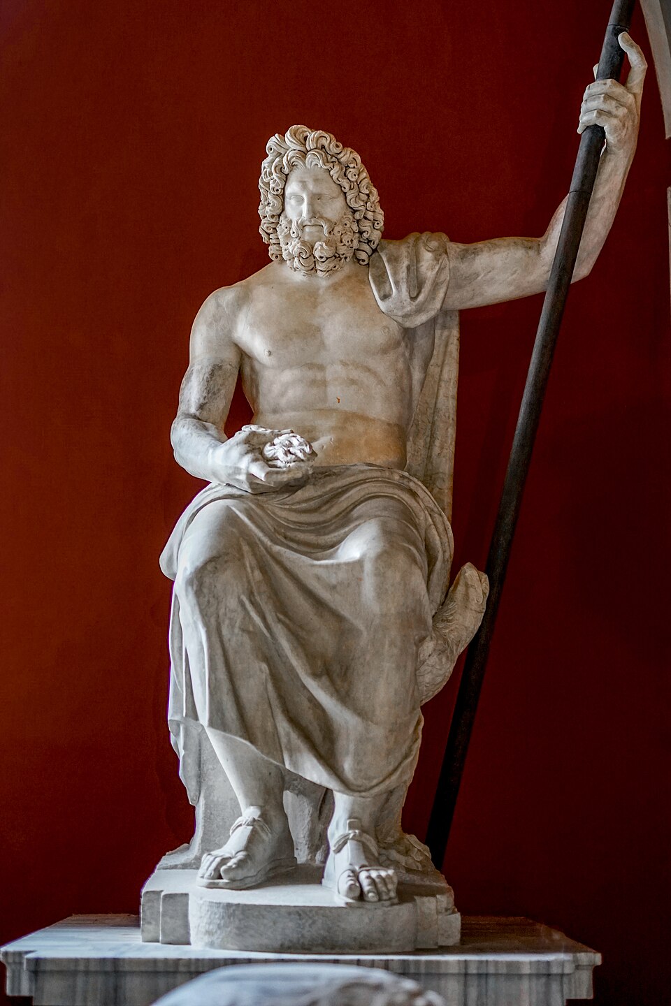 A Roman marble of the enthroned sky-god