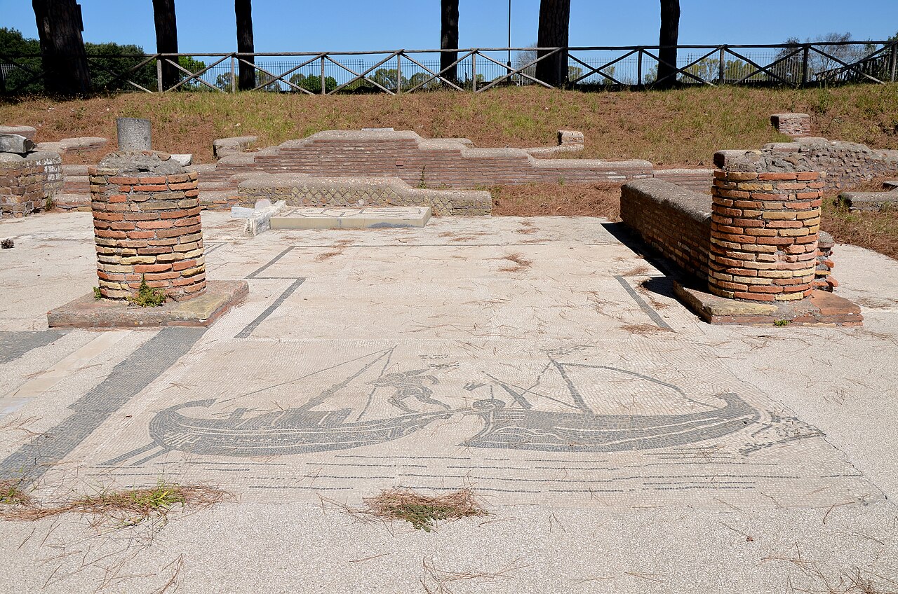 Harbor mosaic from Ostia