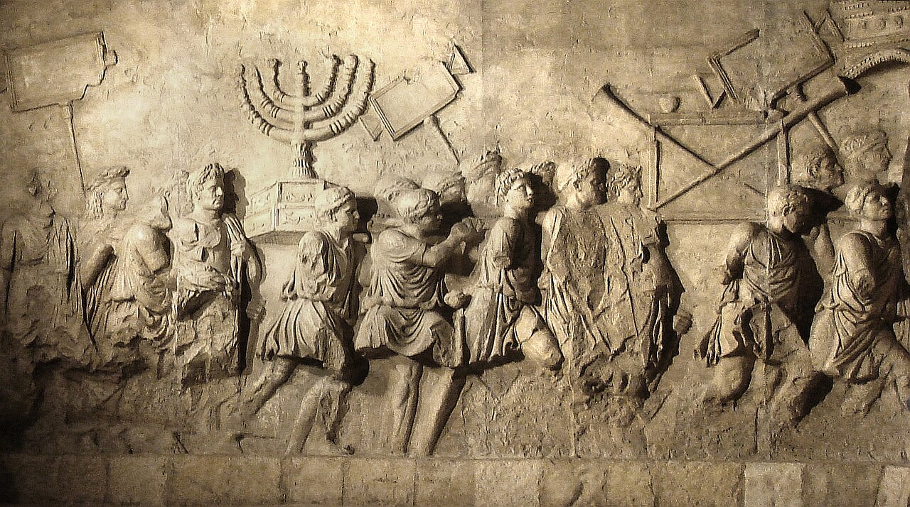 The spoils panel of the Arch of Titus