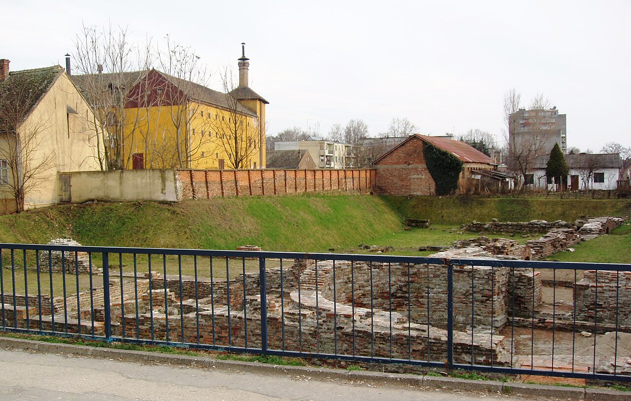 The ruins of the imperial palace at Sirmium