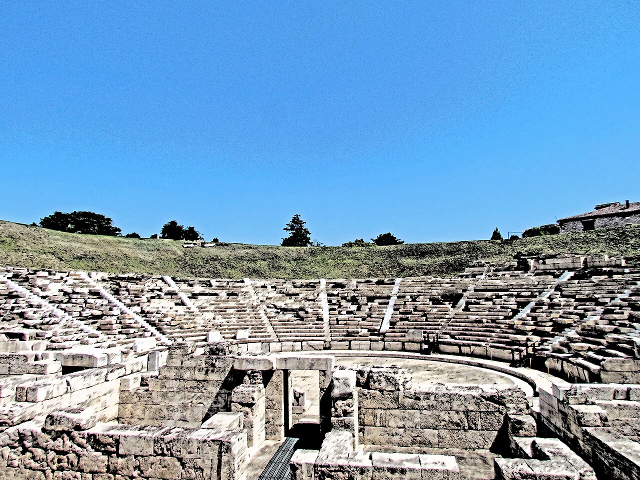 The first ancient theatre of Larissa