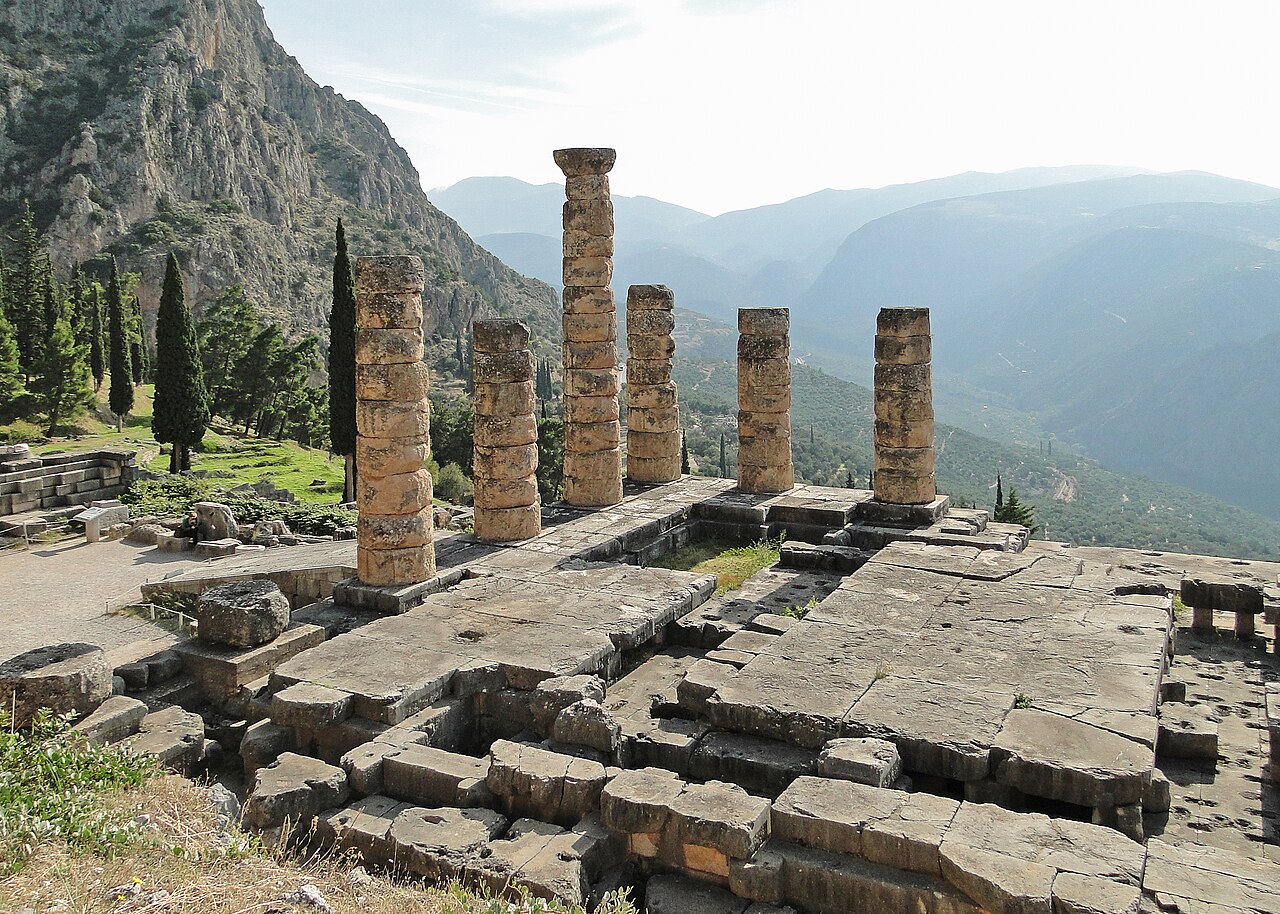 Columns of the Temple of Apollo at Delphi