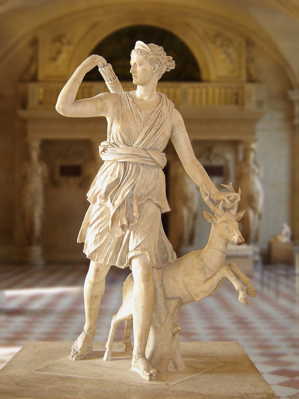 Artemis with her quiver — the Diana of Versailles
