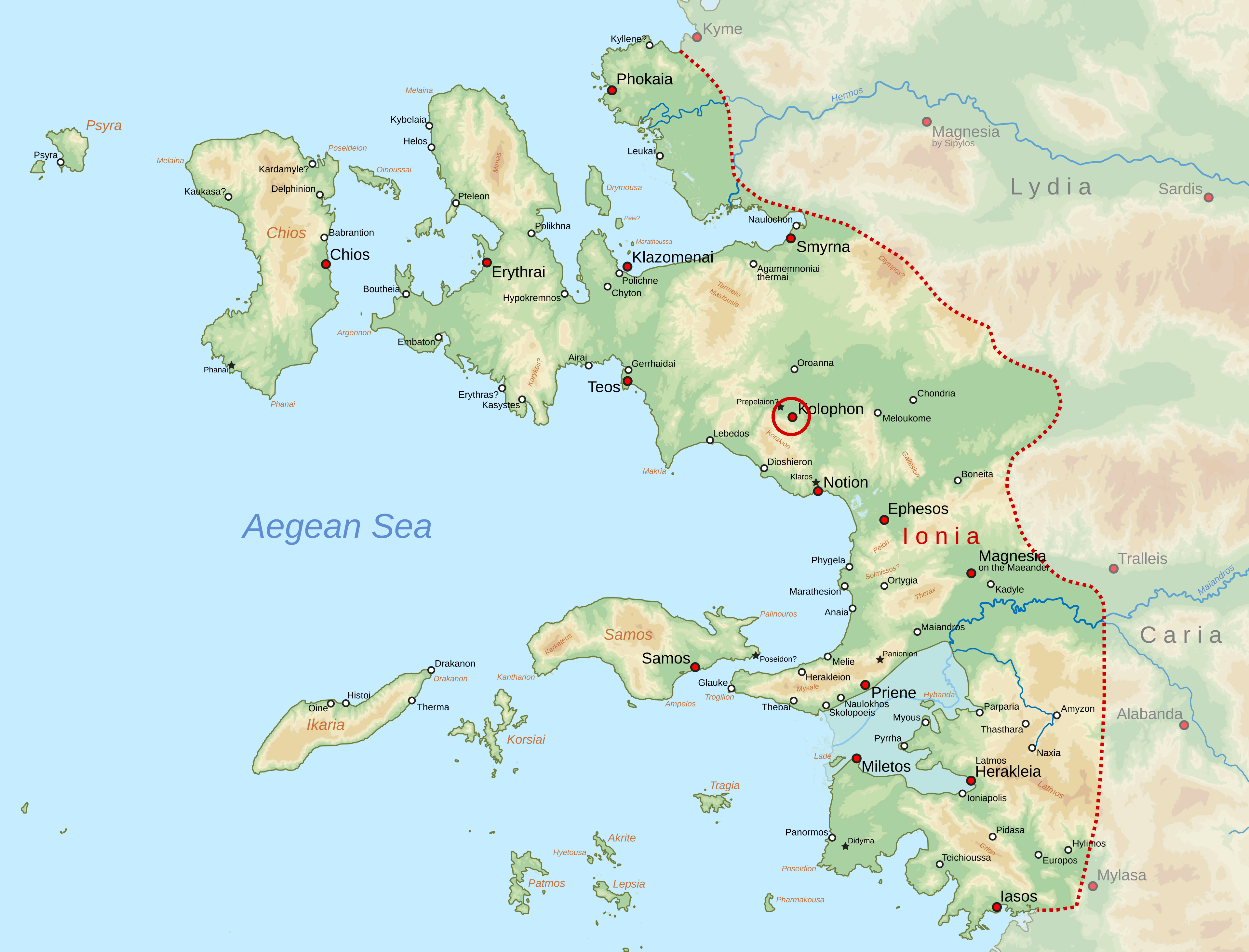 Map of Kolophon