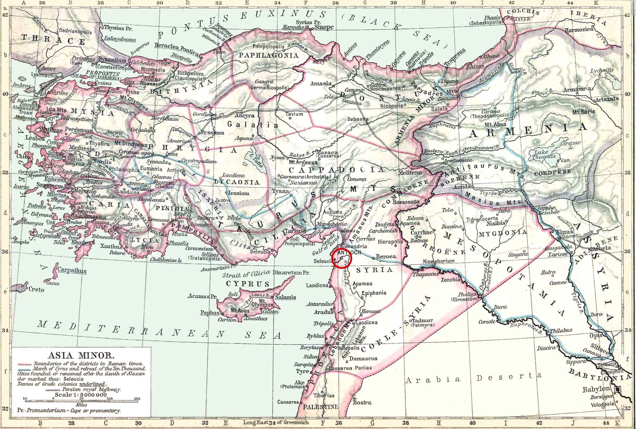 Map of Antioch