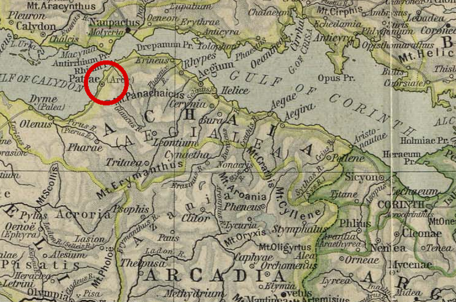 Detail map for Patrae