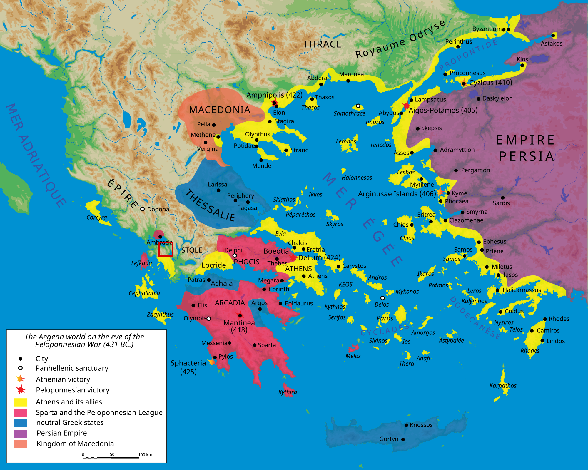 Map of Argos Amphilochikon