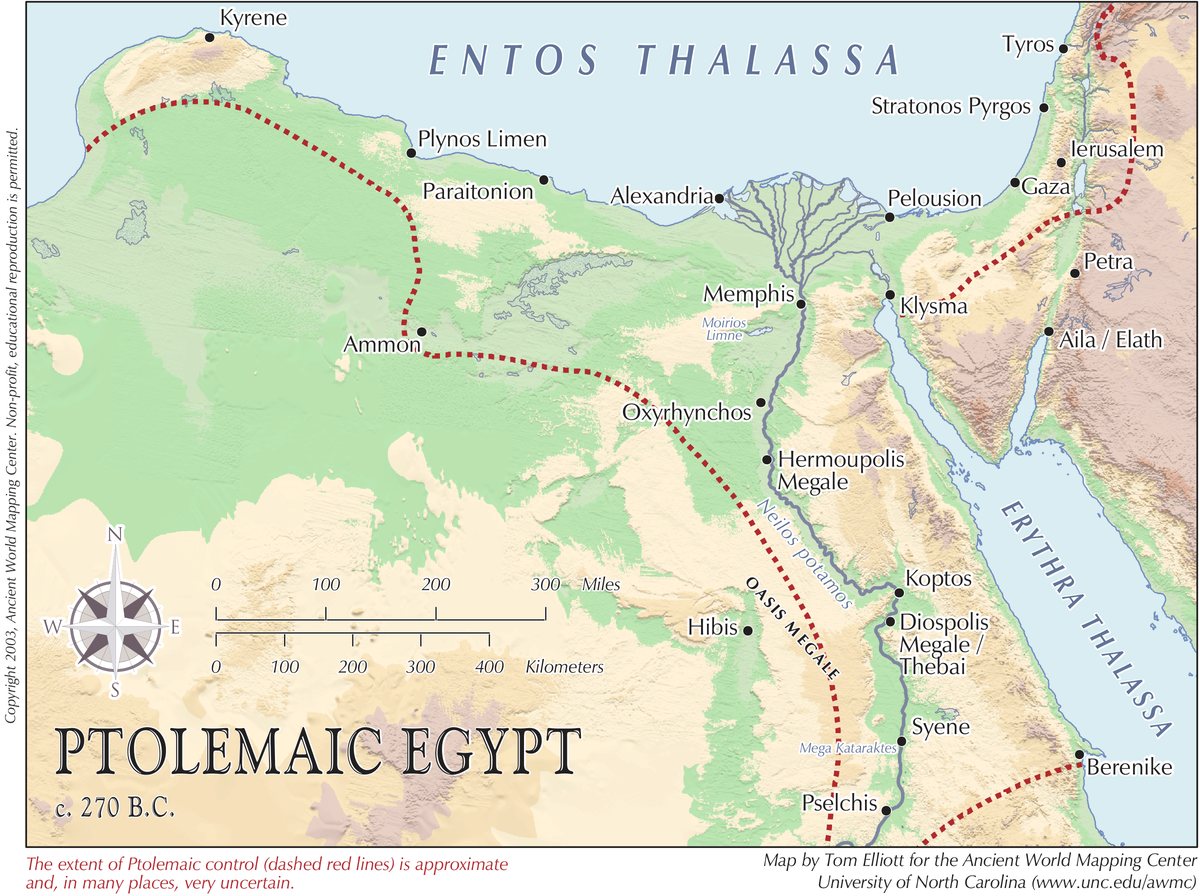 Ptolemaic Egypt, about 270 BC