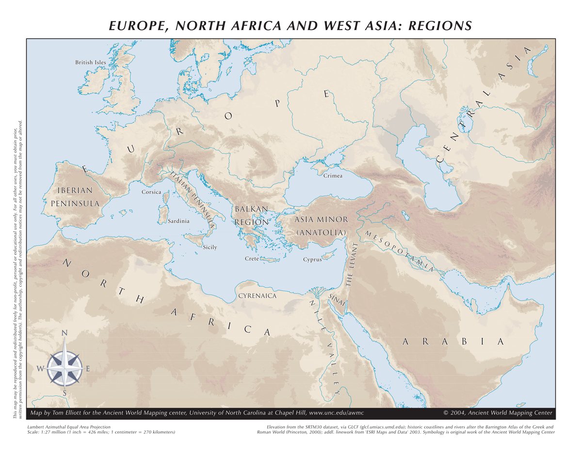 Europe, North Africa and West Asia: the ancient regions