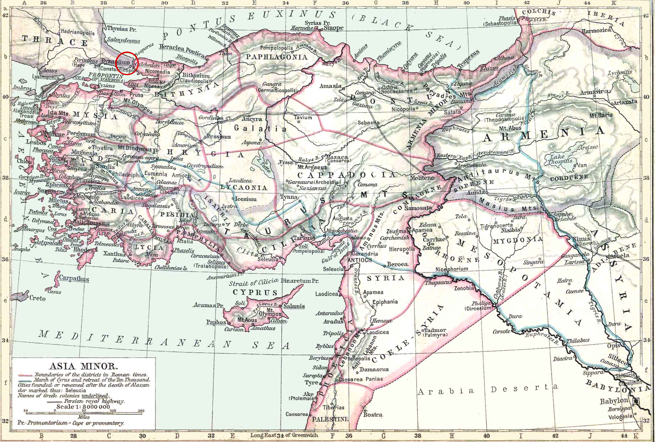 Map of Byzantion