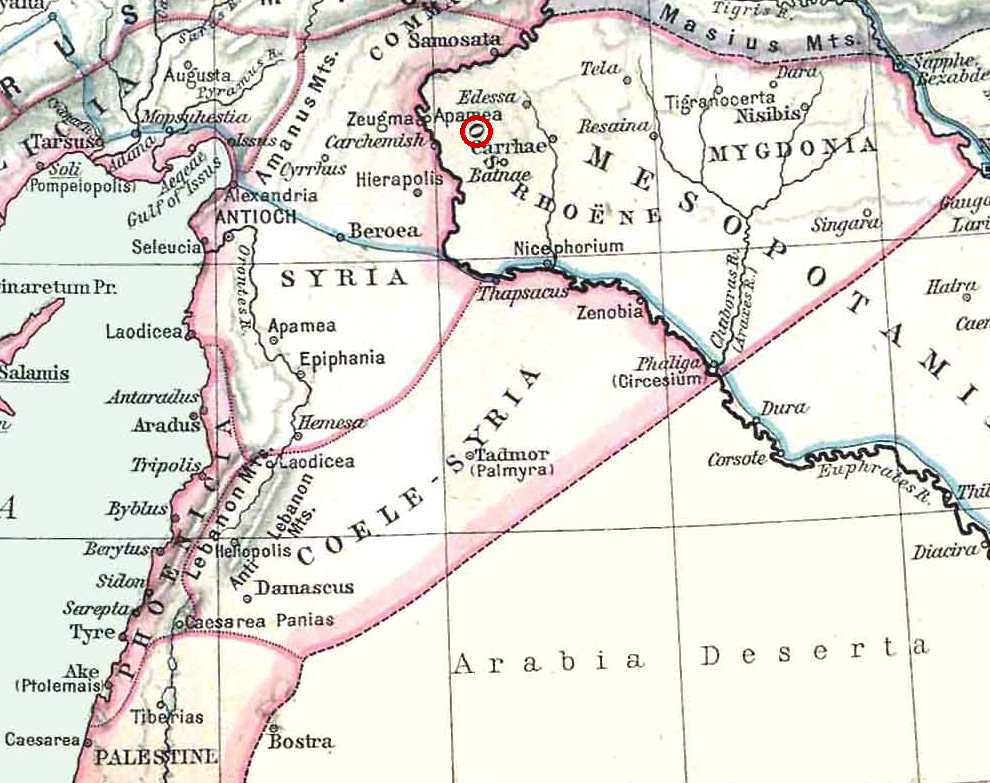 Map of Carrhae