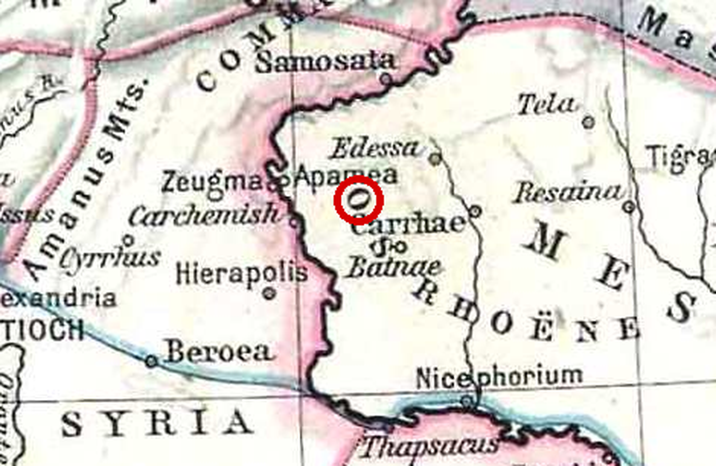 Detail map for Carrhae