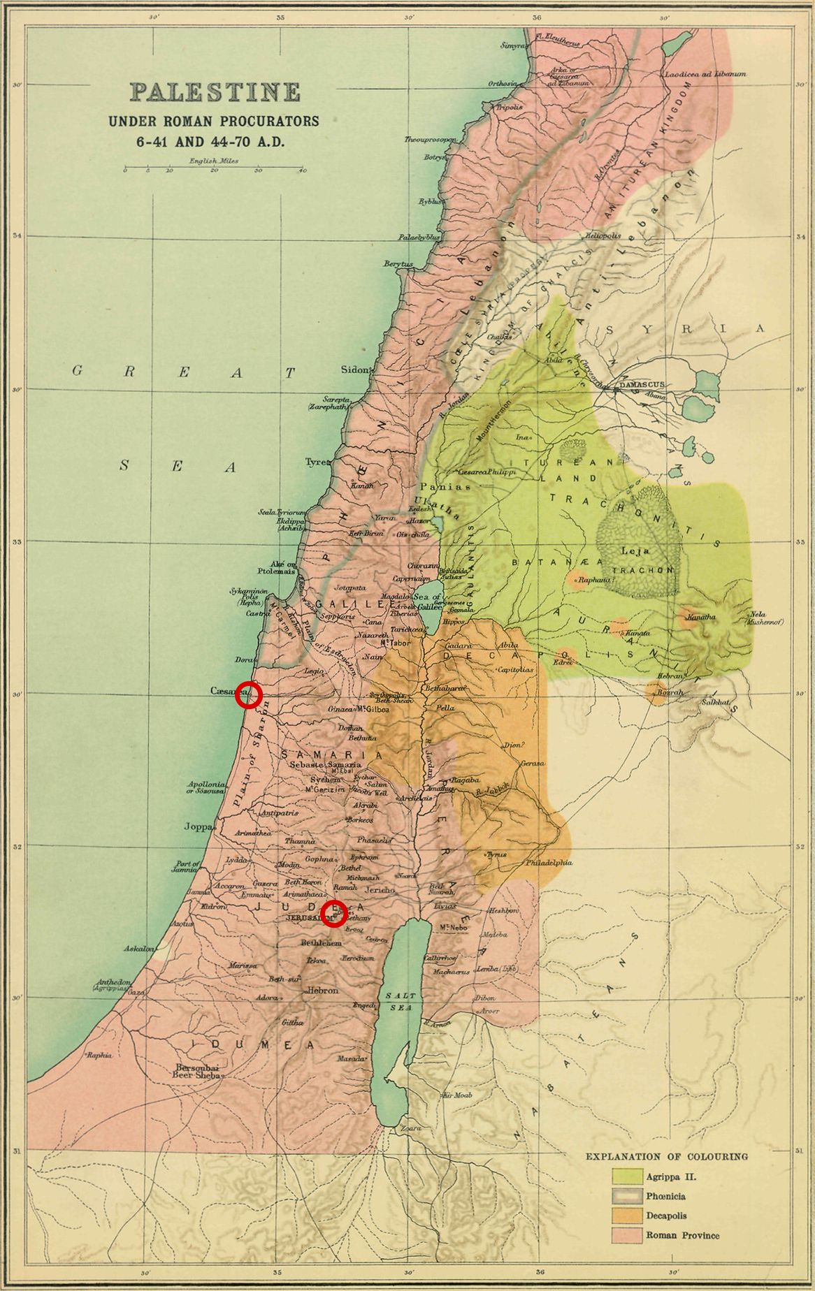 Map of Jerusalem