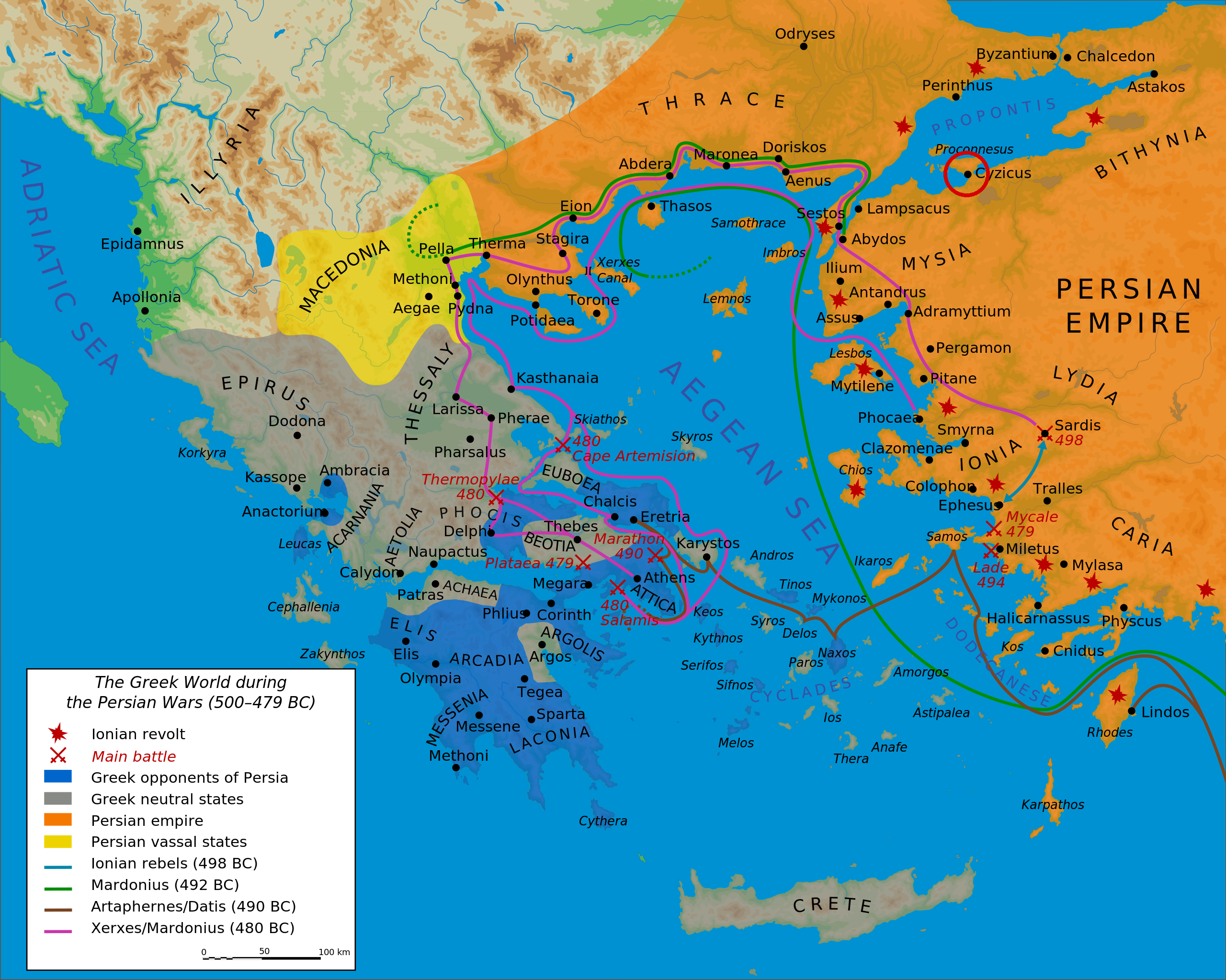 Map of Kyzikos