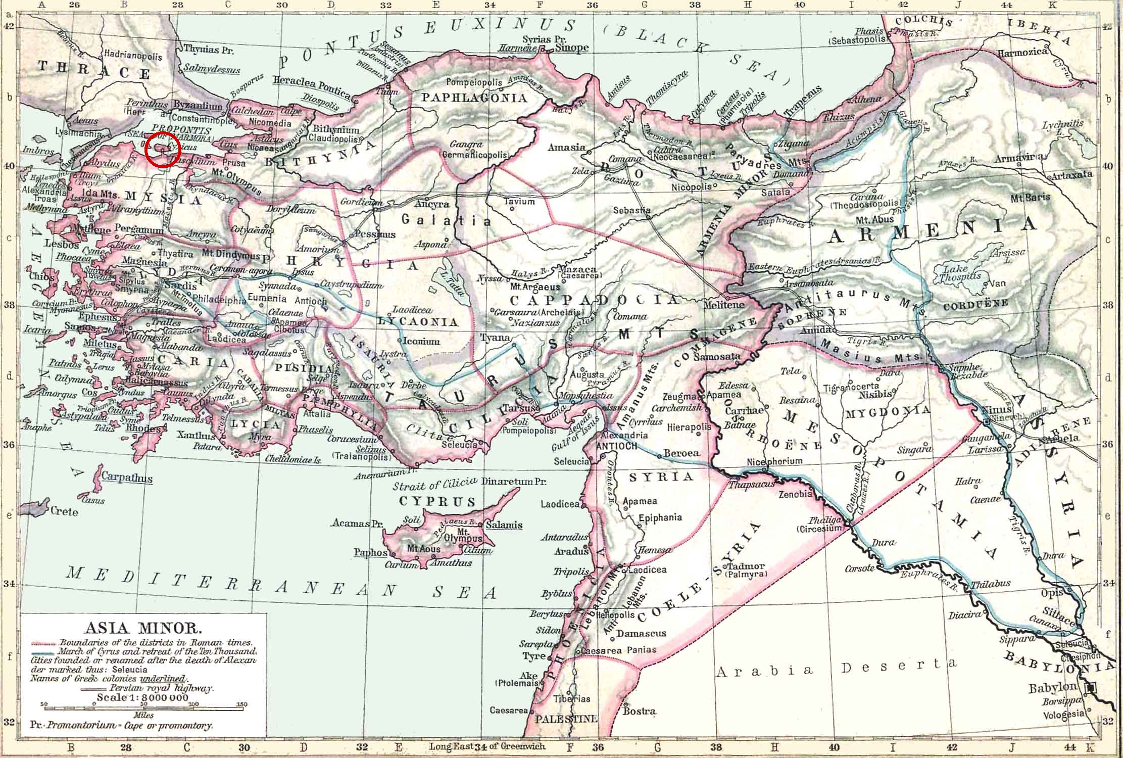 Detail map for Kyzikos