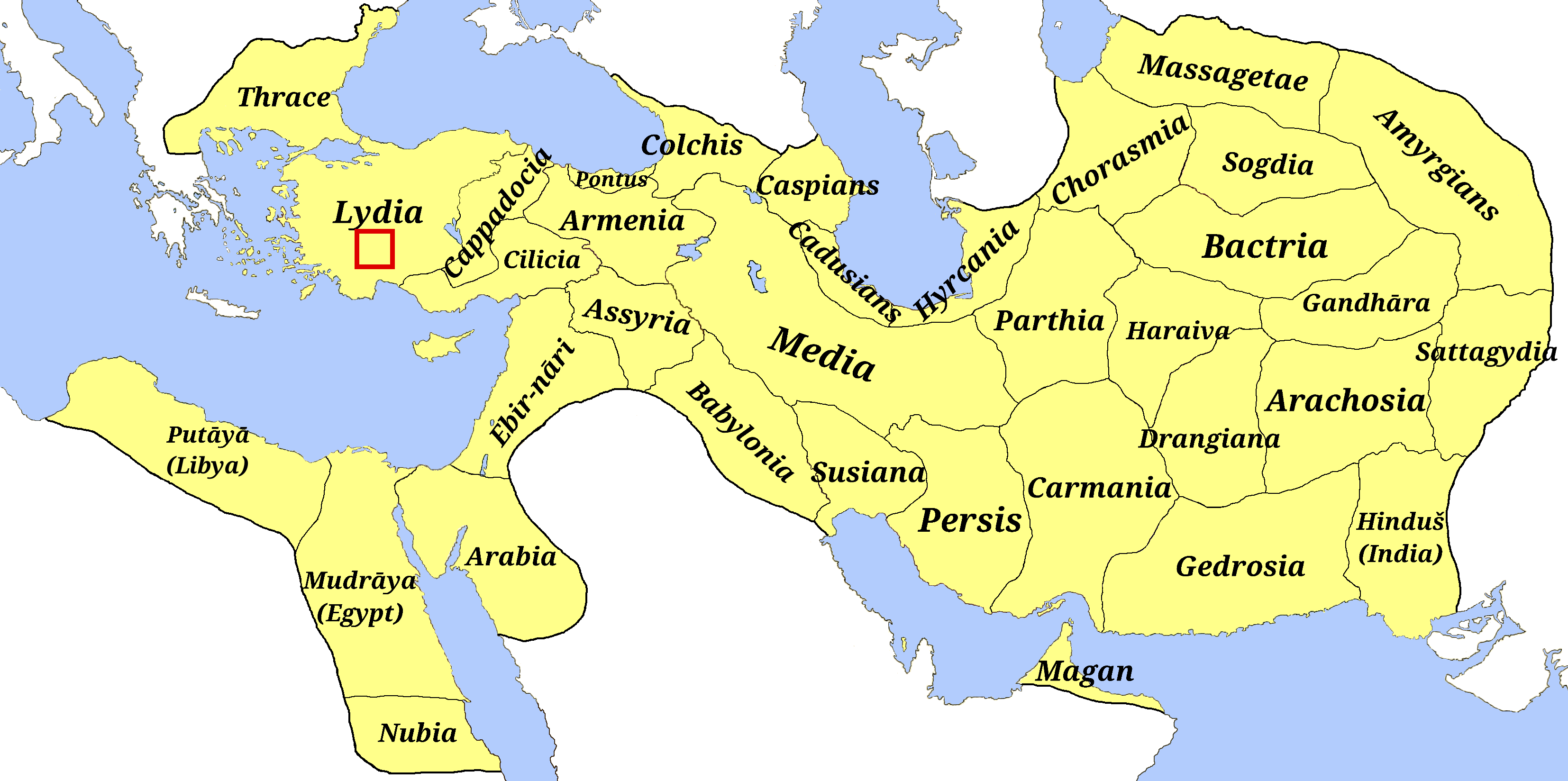 Detail map for Sardes