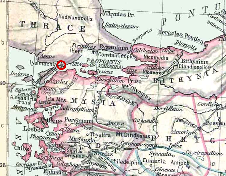 Map of Lysimacheia