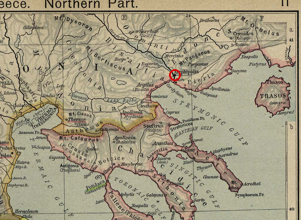 Map of Amphipolis