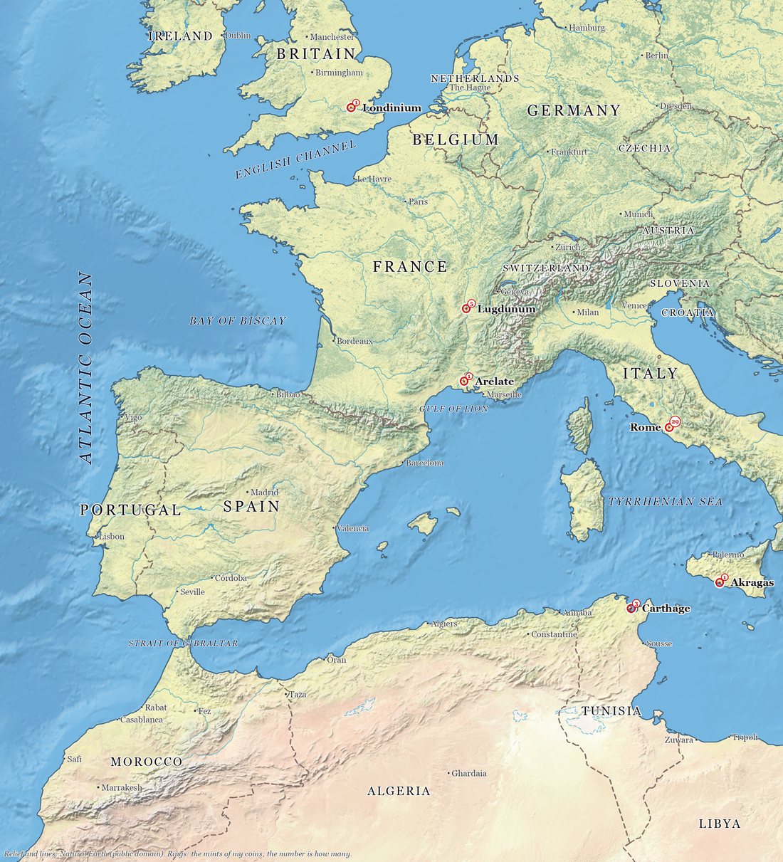 The West: Britain, France, Spain and North Africa