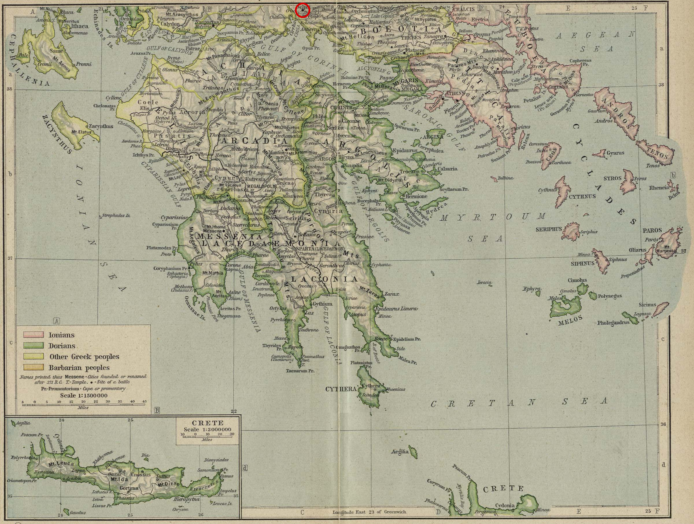 Map of Delphi