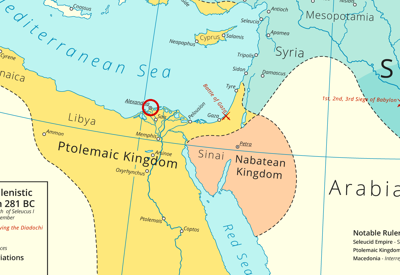 Map of Alexandria