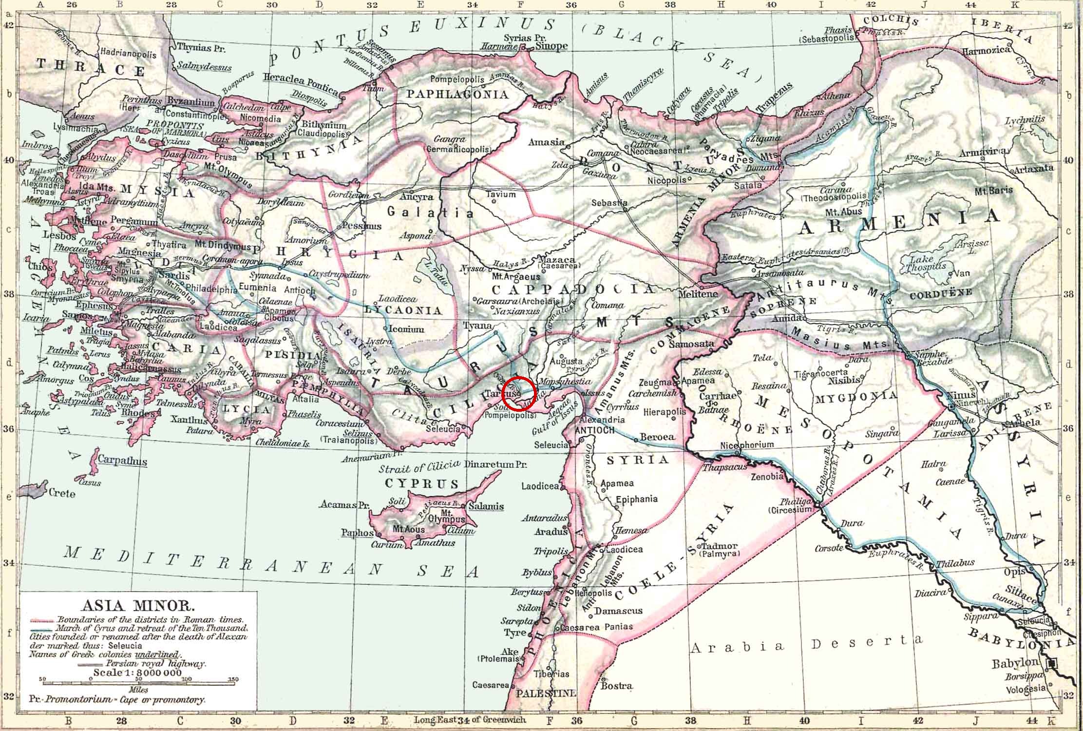 Detail map for Tarsos