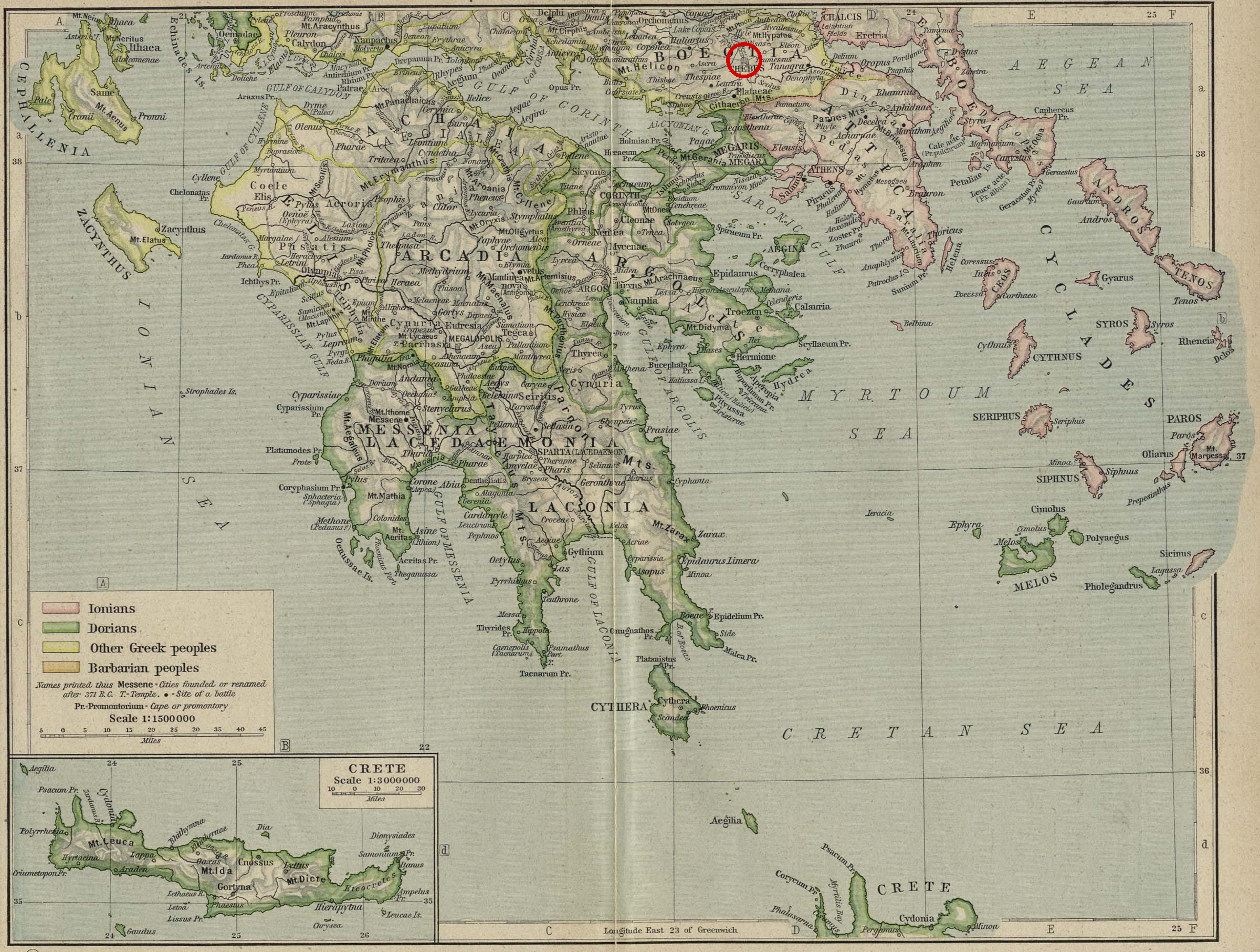 Map of Thebes