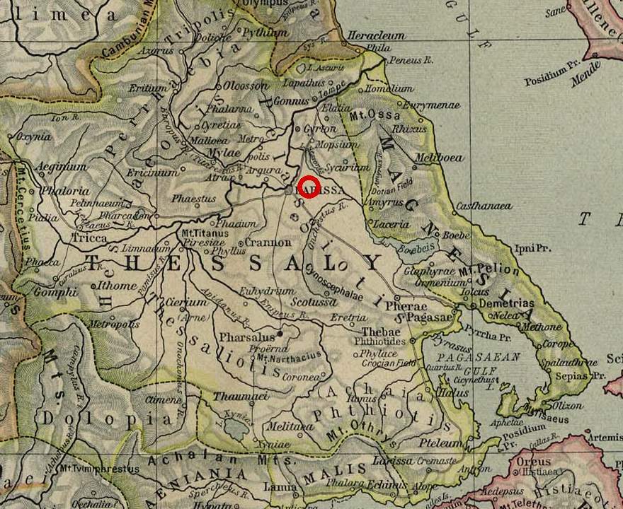 Map of Larissa